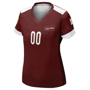 그림이 있는 여자 플란넬 카타르 월드컵 맞춤형 축구 유니폼