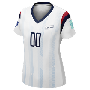 로고가 있는 여성용 맞춤형 한국 월드컵 축구 유니폼