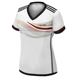 이름이 있는 여성용 정통 독일 월드컵 맞춤형 축구 유니폼